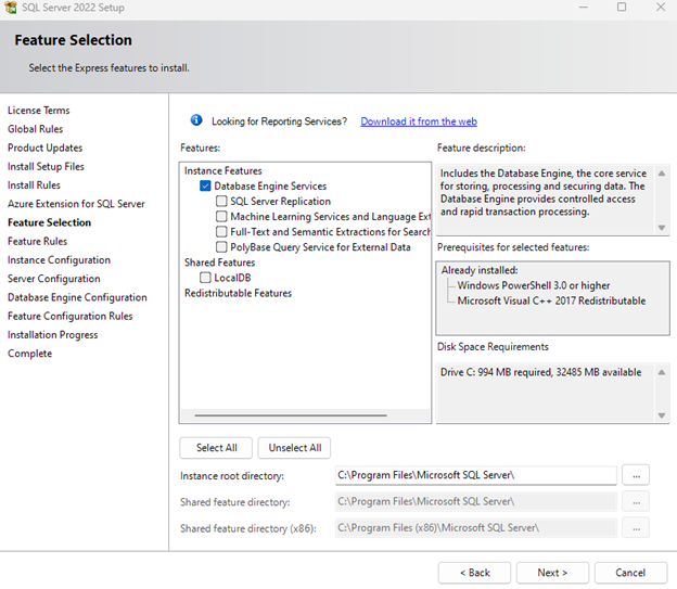 Installing and Configuring Microsoft SQL Server 2022 Express
